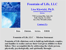 Tablet Screenshot of fountainoflife.us